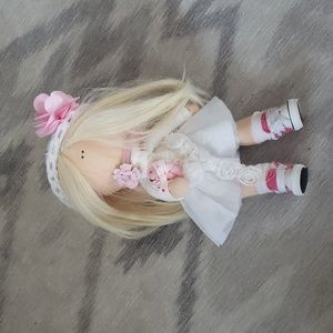 Handmade and crafted doll.